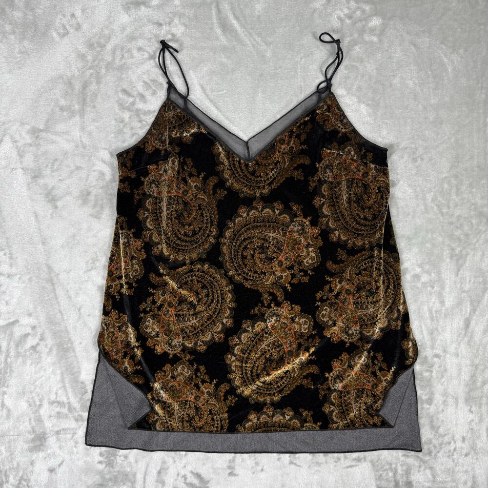 Elegant Paisley Print Camisole Top